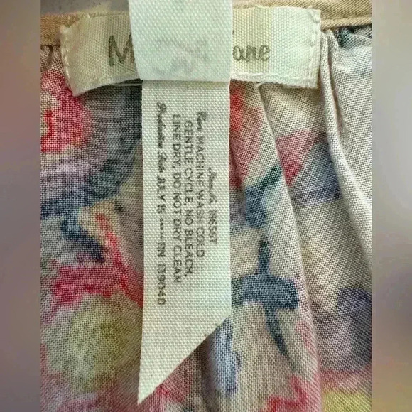 Matilda Jane Floral Kaia Peasant Top Size Medium Womens Boho Blouse Lace Detail - Picture 7 of 12